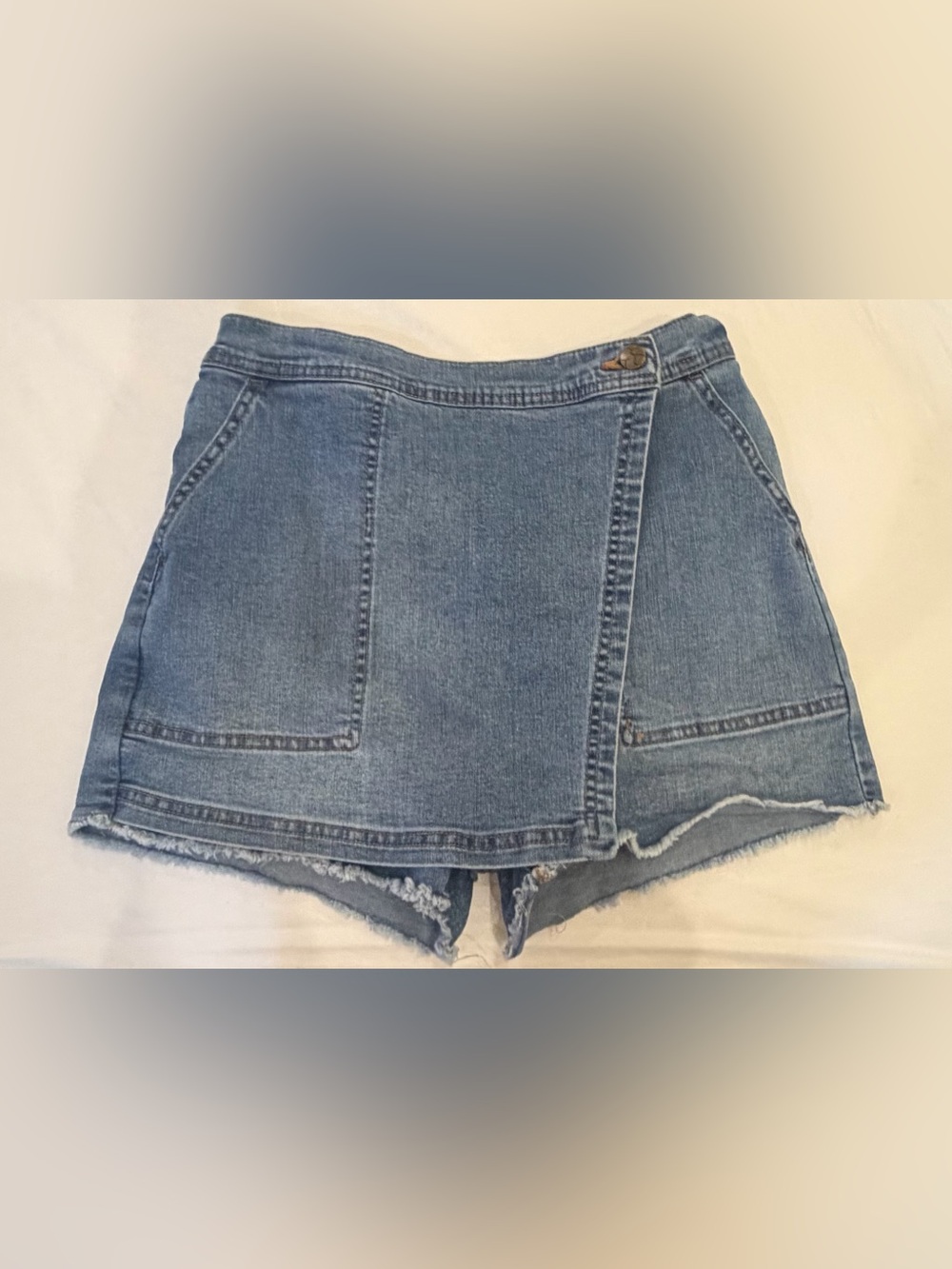 Jessica Simpson Light Blue Denim Skort Shorts